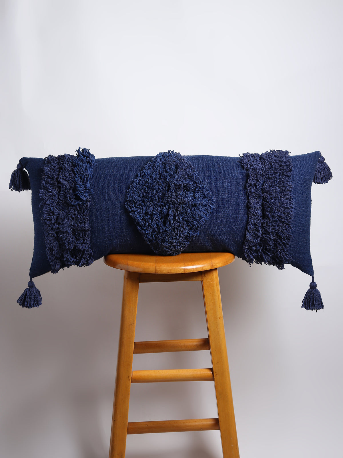 Arke Tufted Shaggy Lumbar Cushion Cover