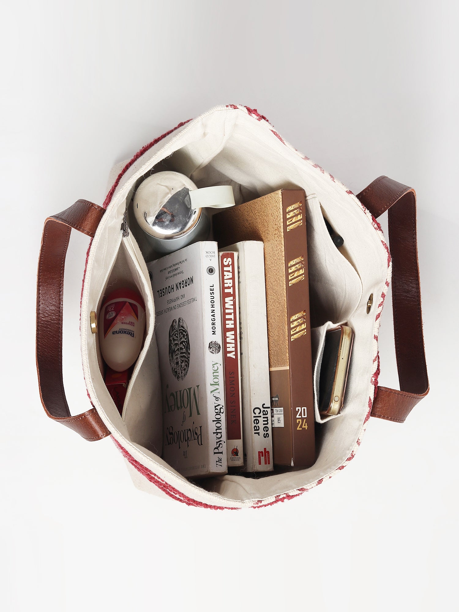 Yibing cotton tote bag flat lay — Art Avenue