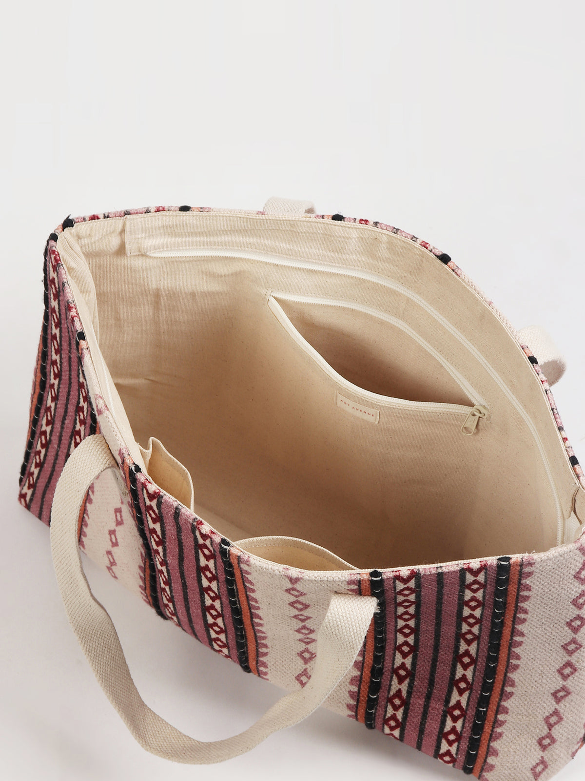 Greek cotton tote bag flat lay — Art Avenue