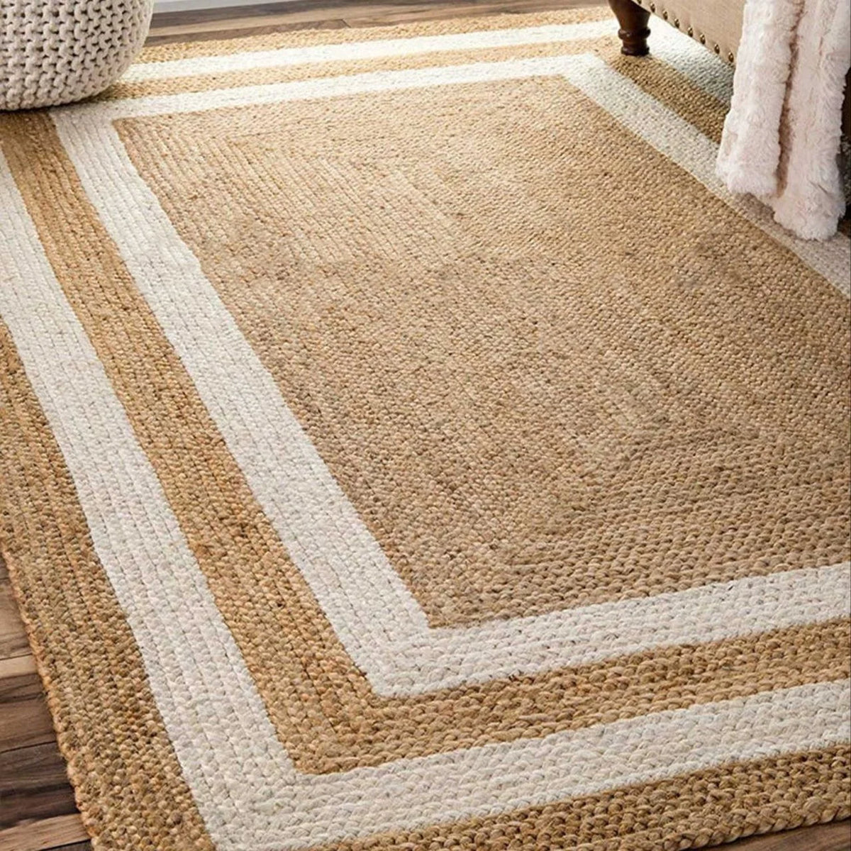 Kabila jute rug — braided texture — Art Avenue