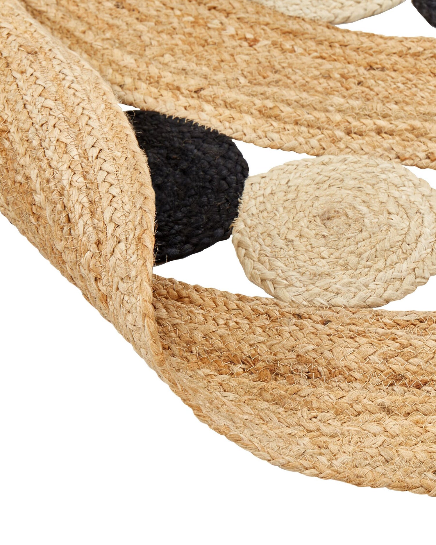 Nelson Round Braided Jute & Chindi Rug