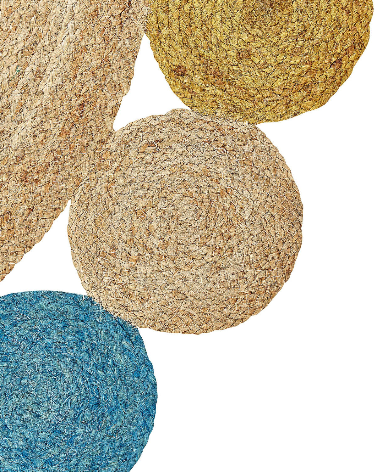 Duster round jute rug in multiple colourways — Art Avenue Jaipur