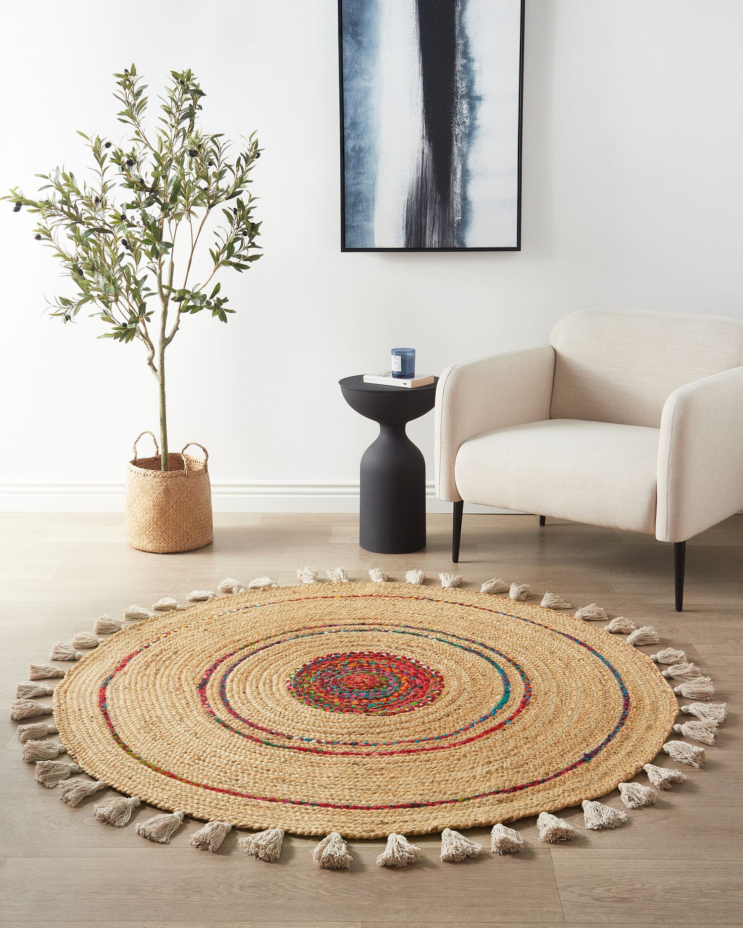 Auckland Round Braided Jute Rug