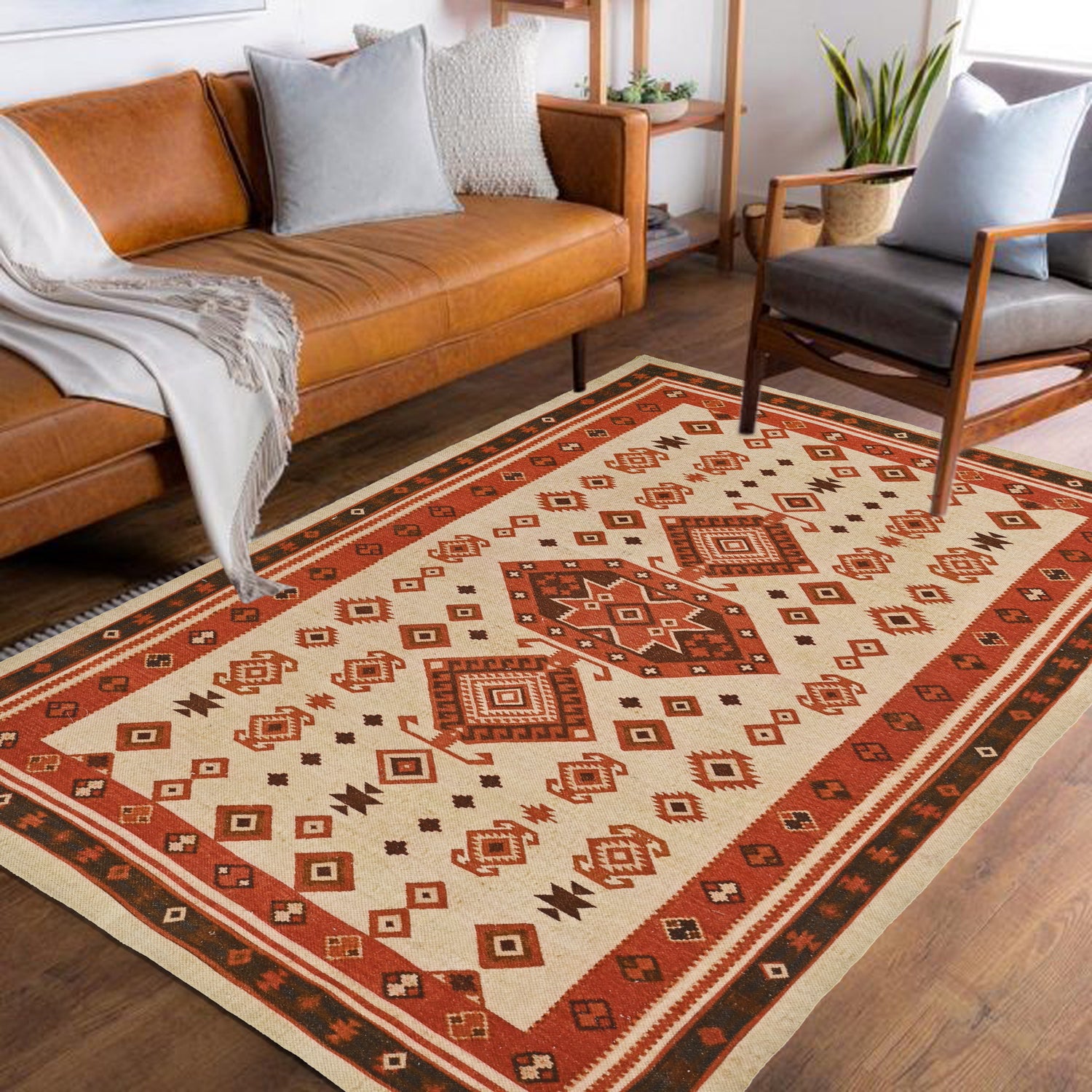 SKYVIEW - PRINTED COTTON RUG - ART AVENUE