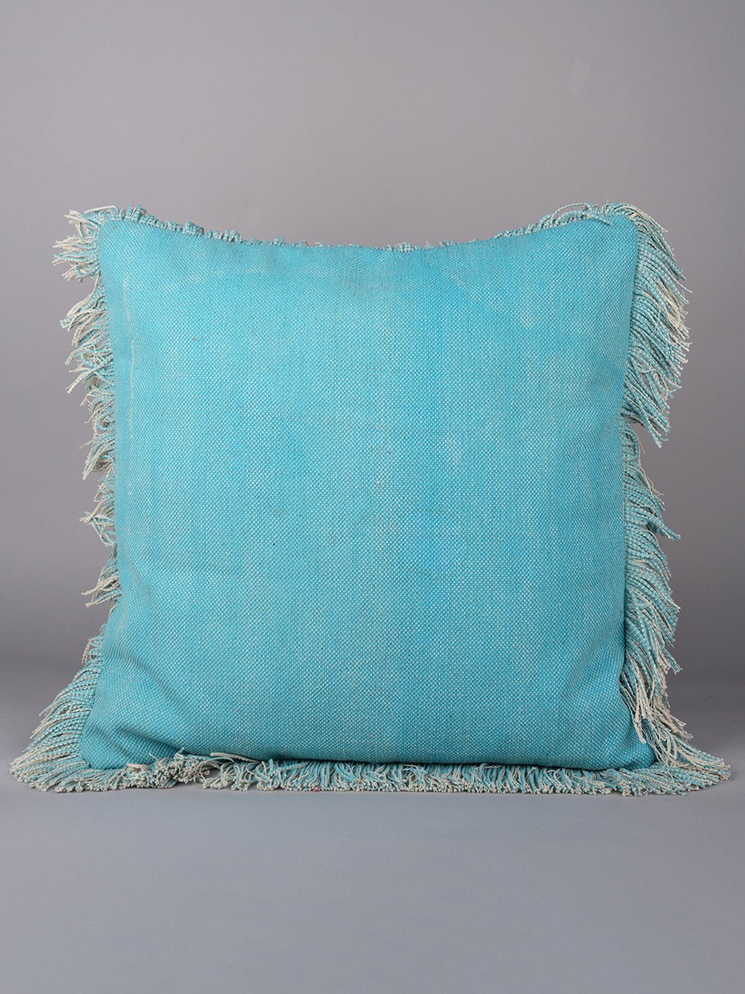BLUE PLAIN - SOILD SQAURE CUSHION COVER - ART AVENUE