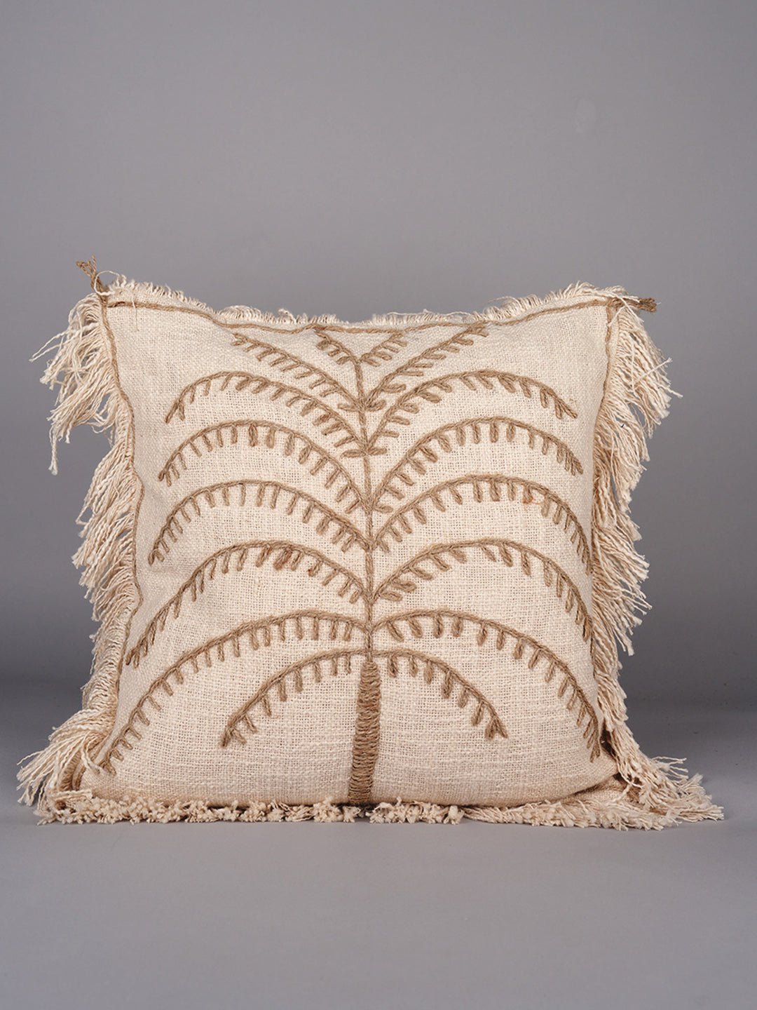 SEASIDE JUTE ELEGANCE - SQAURE CUSHION COVER - ART AVENUE