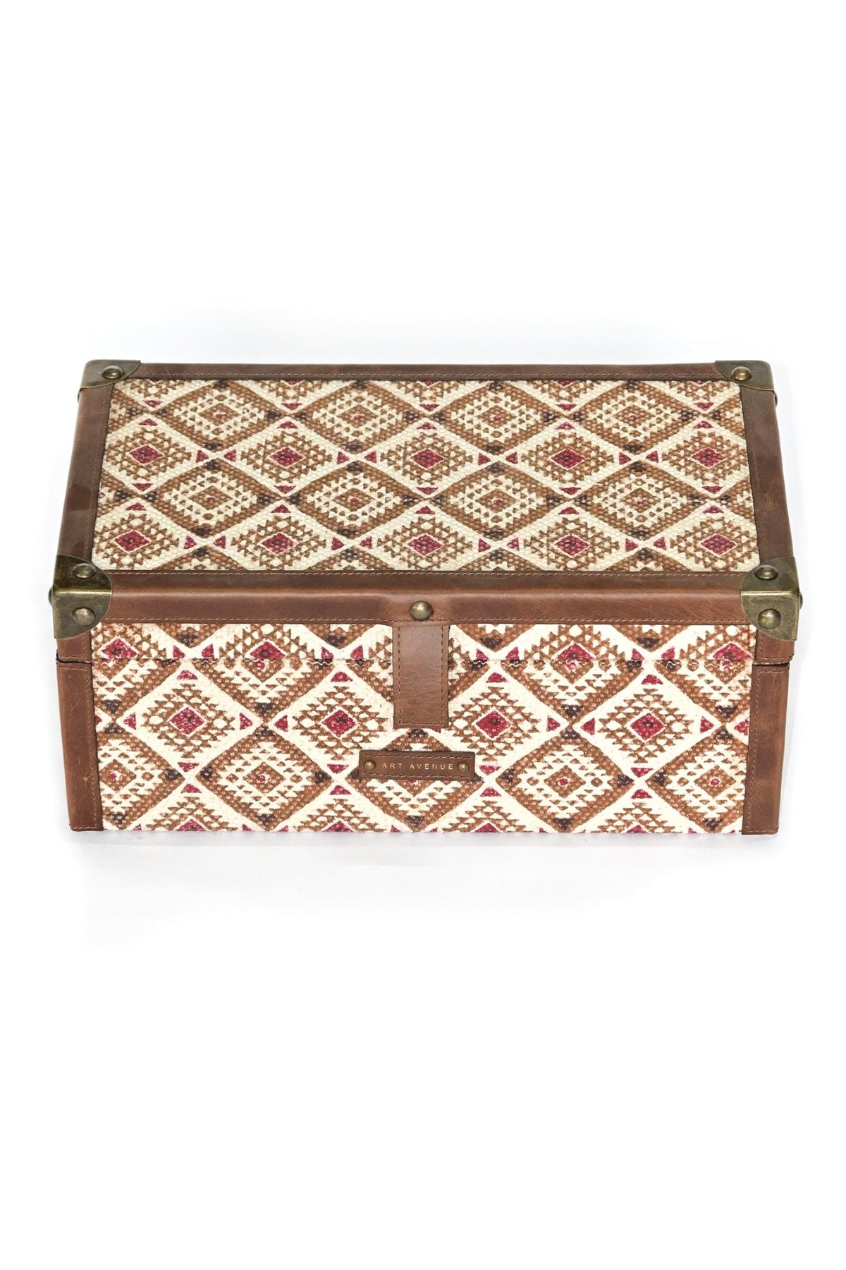 ASTRO- LEATHER & COTTON PRINTED ACCESSORIES BOX - ART AVENUE
