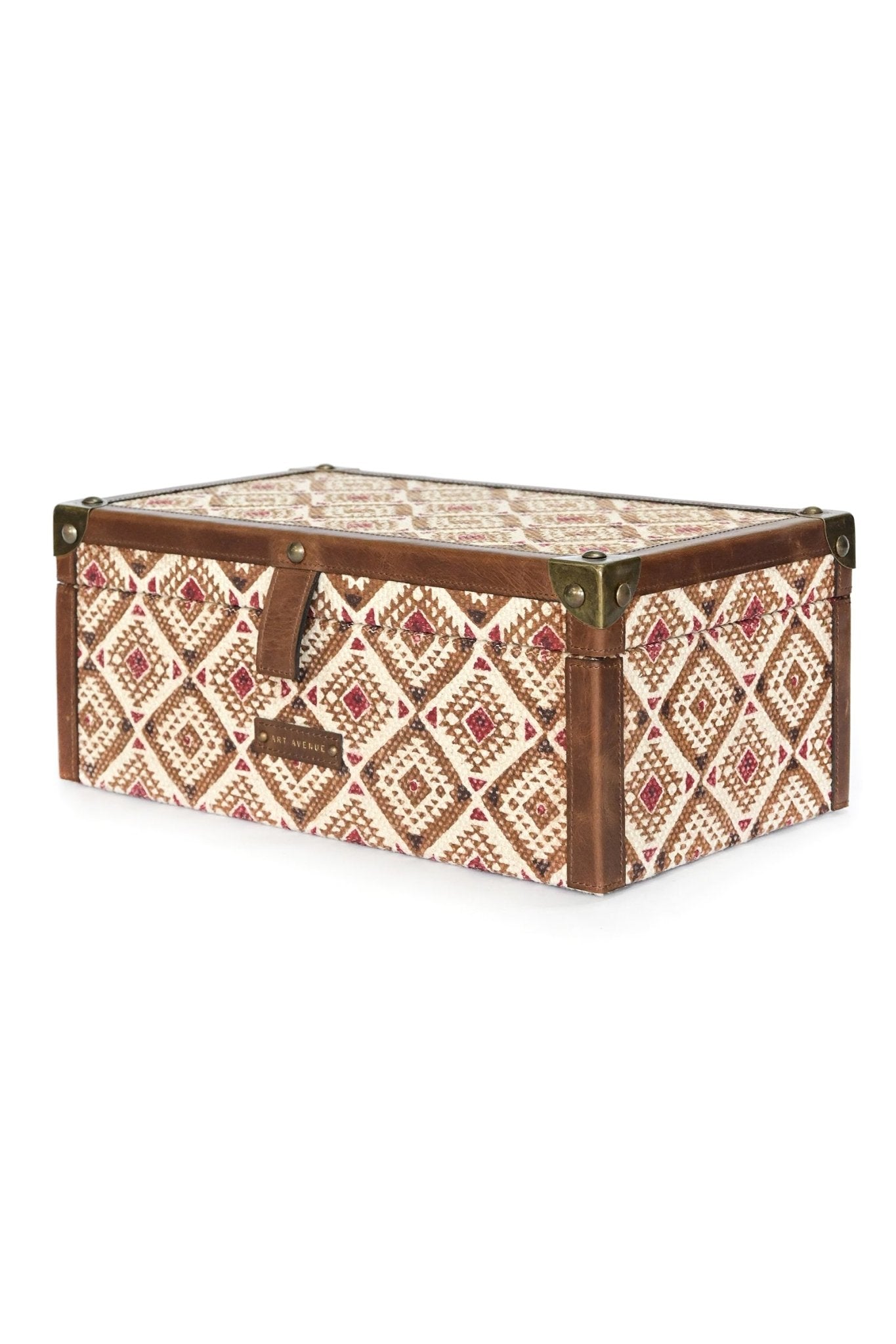 ASTRO- LEATHER & COTTON PRINTED ACCESSORIES BOX - ART AVENUE