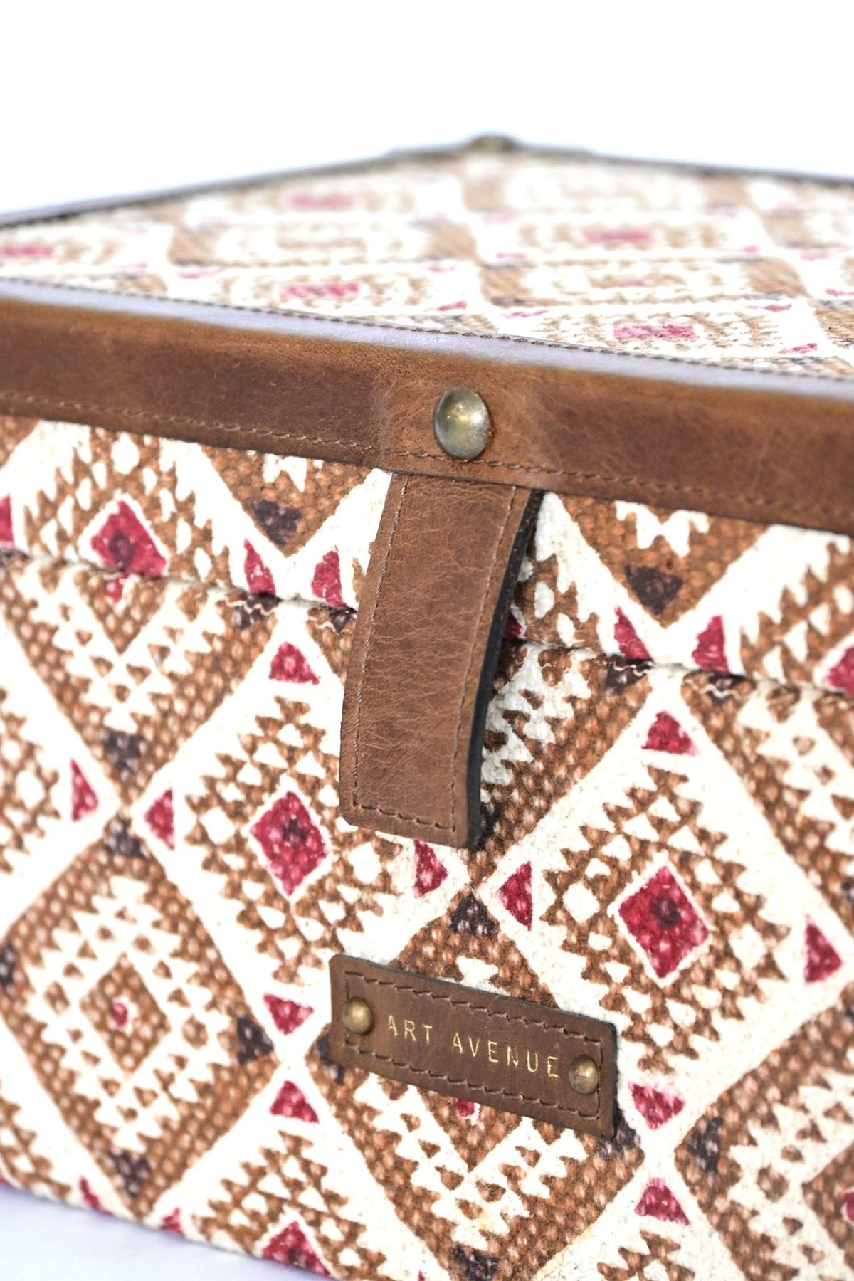 ASTRO- LEATHER & COTTON PRINTED ACCESSORIES BOX - ART AVENUE