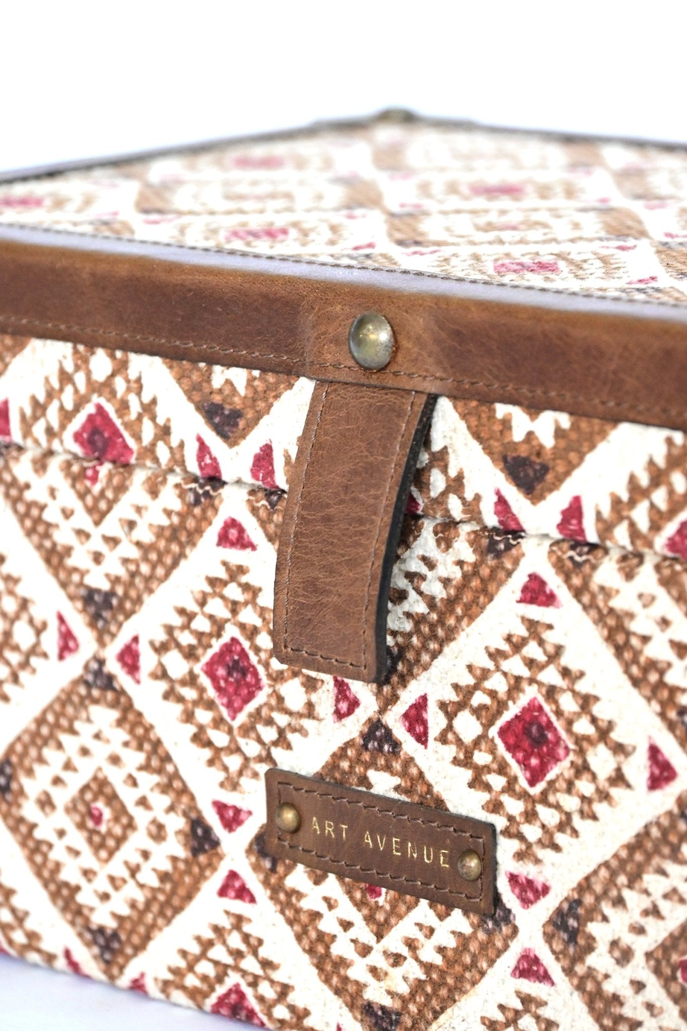 ASTRO- LEATHER & COTTON PRINTED ACCESSORIES BOX - ART AVENUE