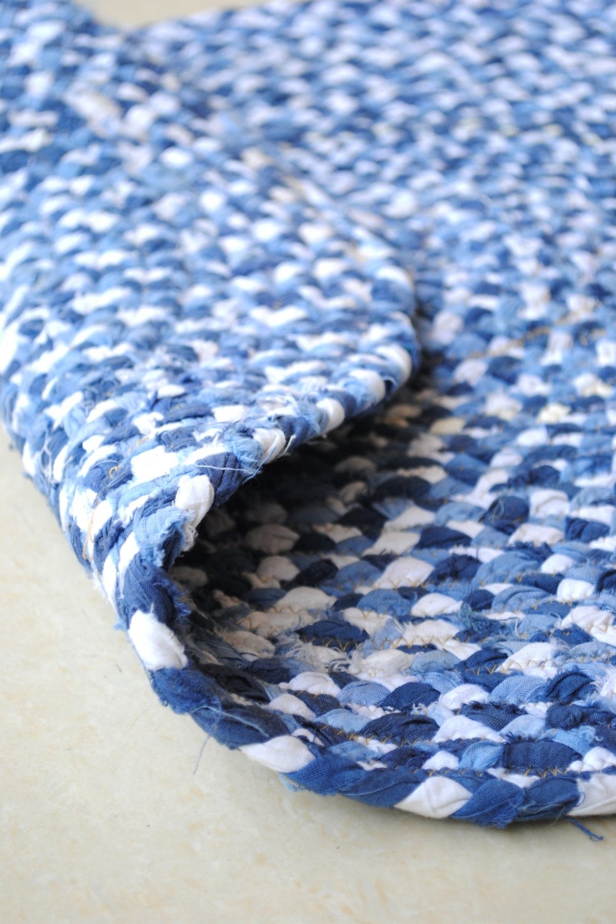 Linaria braided jute rug texture — Art Avenue Jaipur