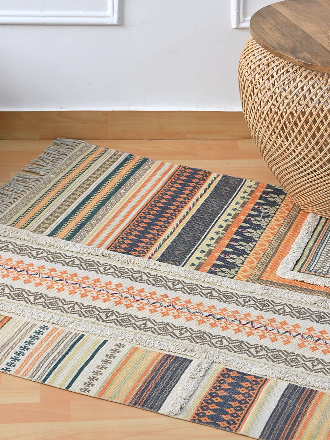 ERMENE - BLOCK PRINTED RUG - ART AVENUE