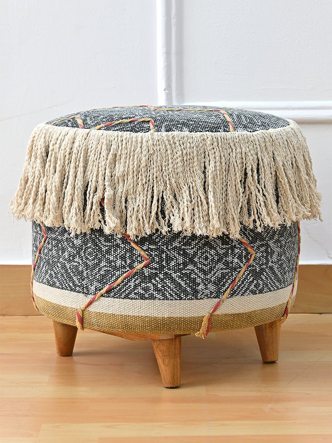 Absolute kilim ottoman from above — Art Avenue