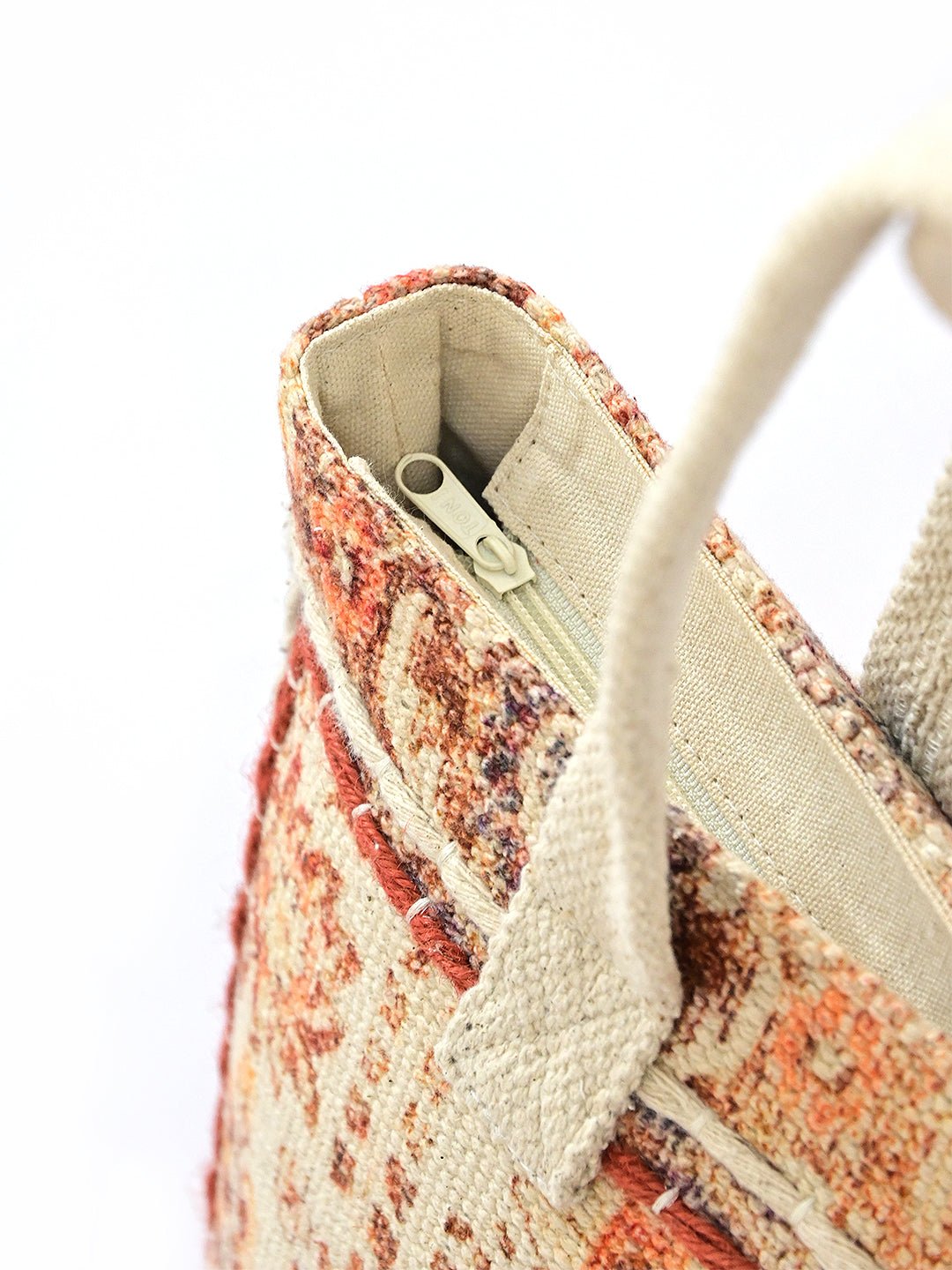 Leilani embroidered tote bag lifestyle — Art Avenue