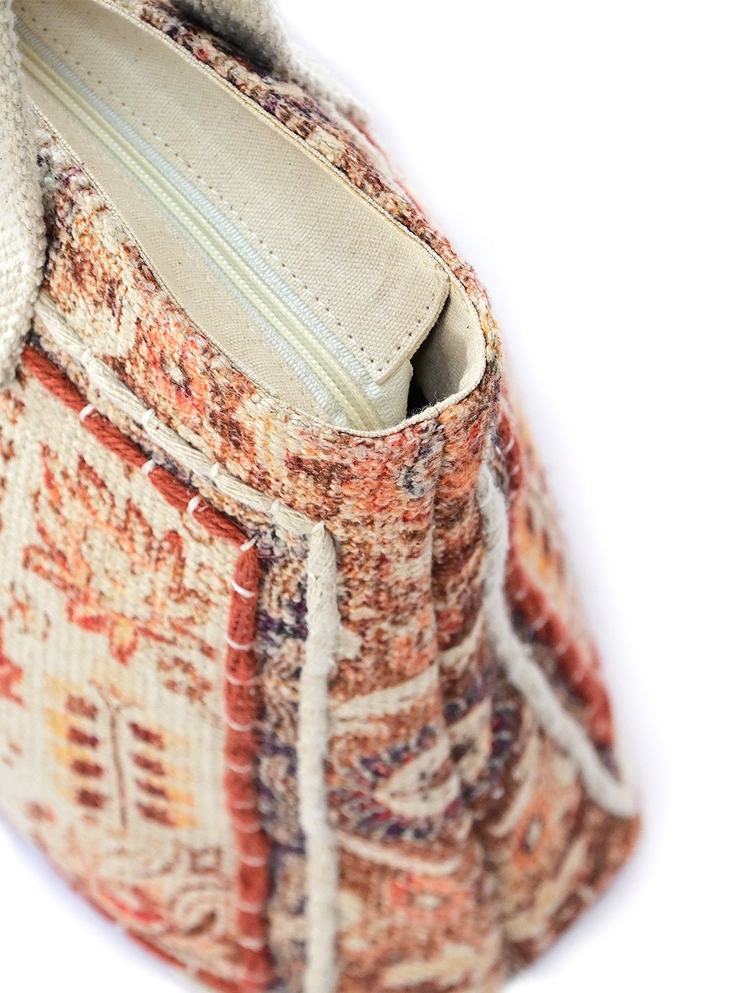 Leilani cotton tote bag on shoulder — Art Avenue