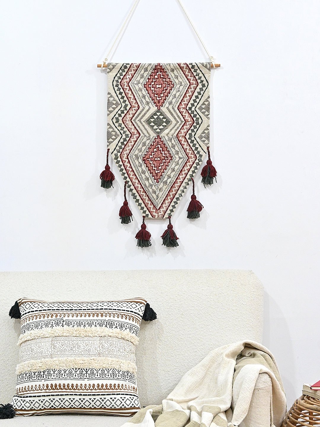 AZILAL - COTTON BLOCK PRINTED WALL HANGING - ART AVENUE