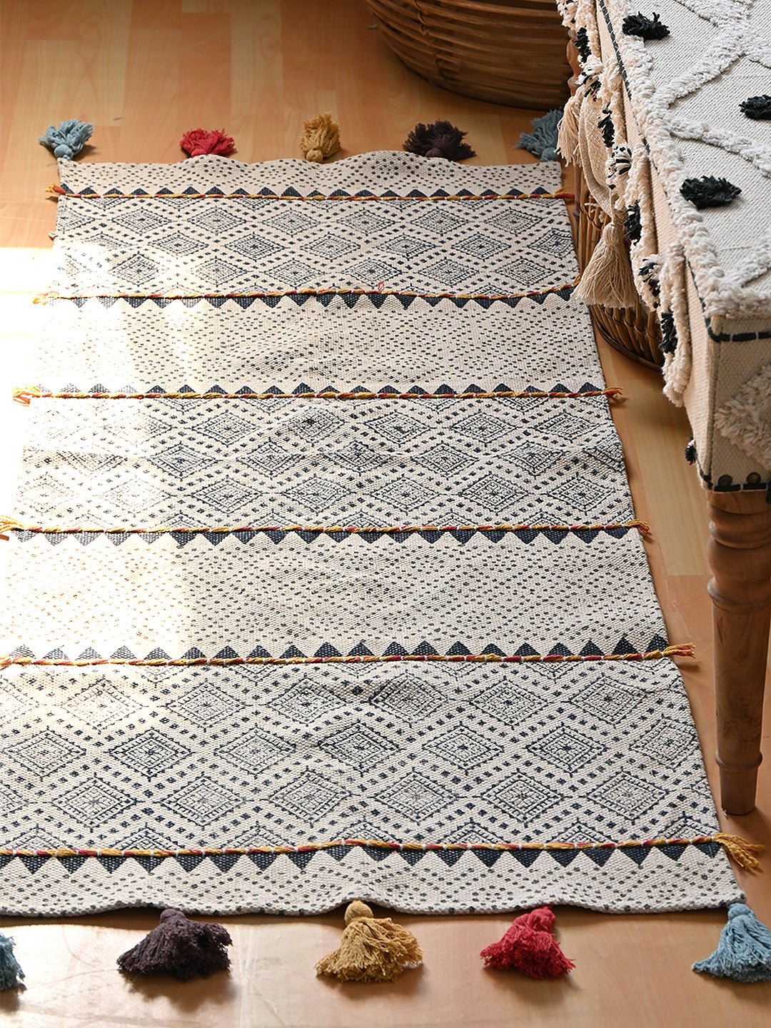 ADAM-BLOCK PRINTED FLOOR RUNNER - ART AVENUE