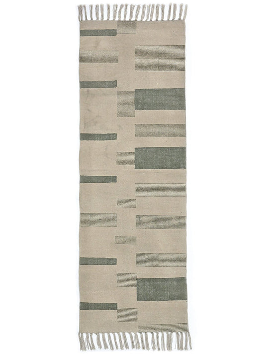 HANNAH - BLOCK PRINTED FLOOR RUNNER - ART AVENUE