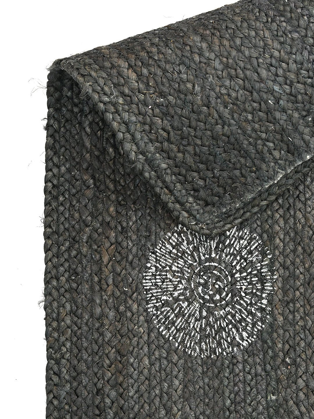 ISAAC - JUTE BRAIDED BLOCK PRINTED FLOOR RUNNER - ART AVENUE