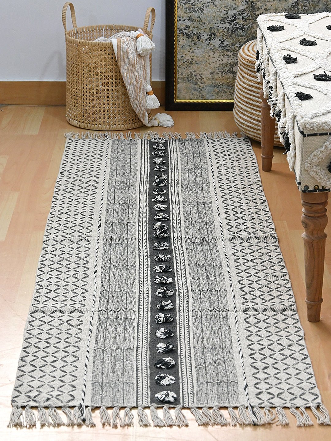 ALLISON- BLOCK PRINTED FLOOR RUNNER - ART AVENUE