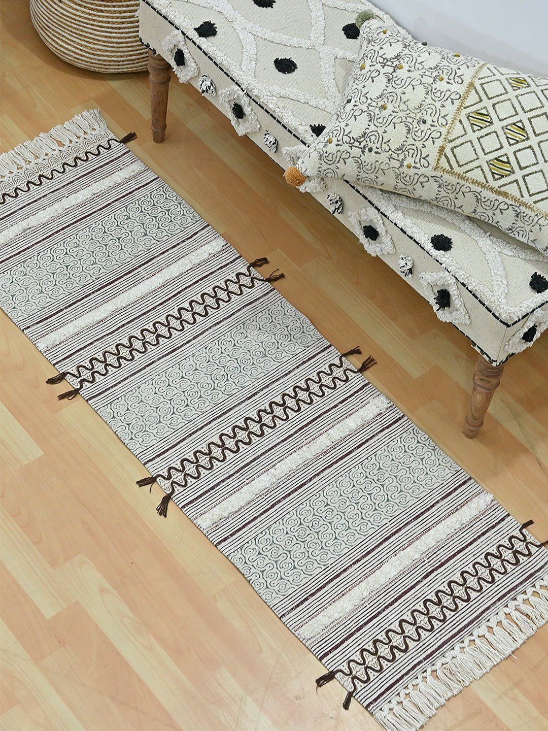 JEFFREY - BLOCK PRINTED FLOOR RUNNER - ART AVENUE