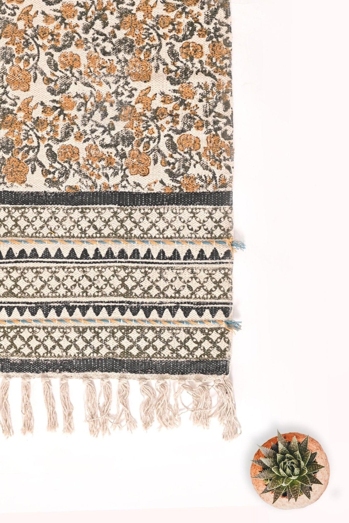 AMELIA - BLOCK PRINTED FLOOR RUNNER - ART AVENUE