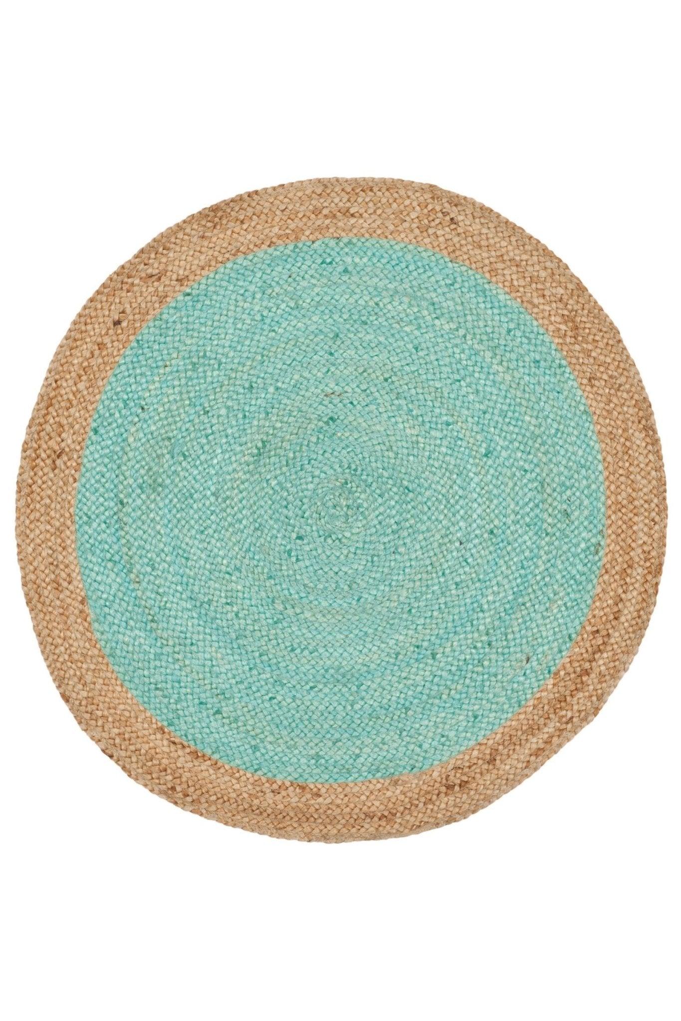 Arizona round braided jute rug — handmade in Jaipur