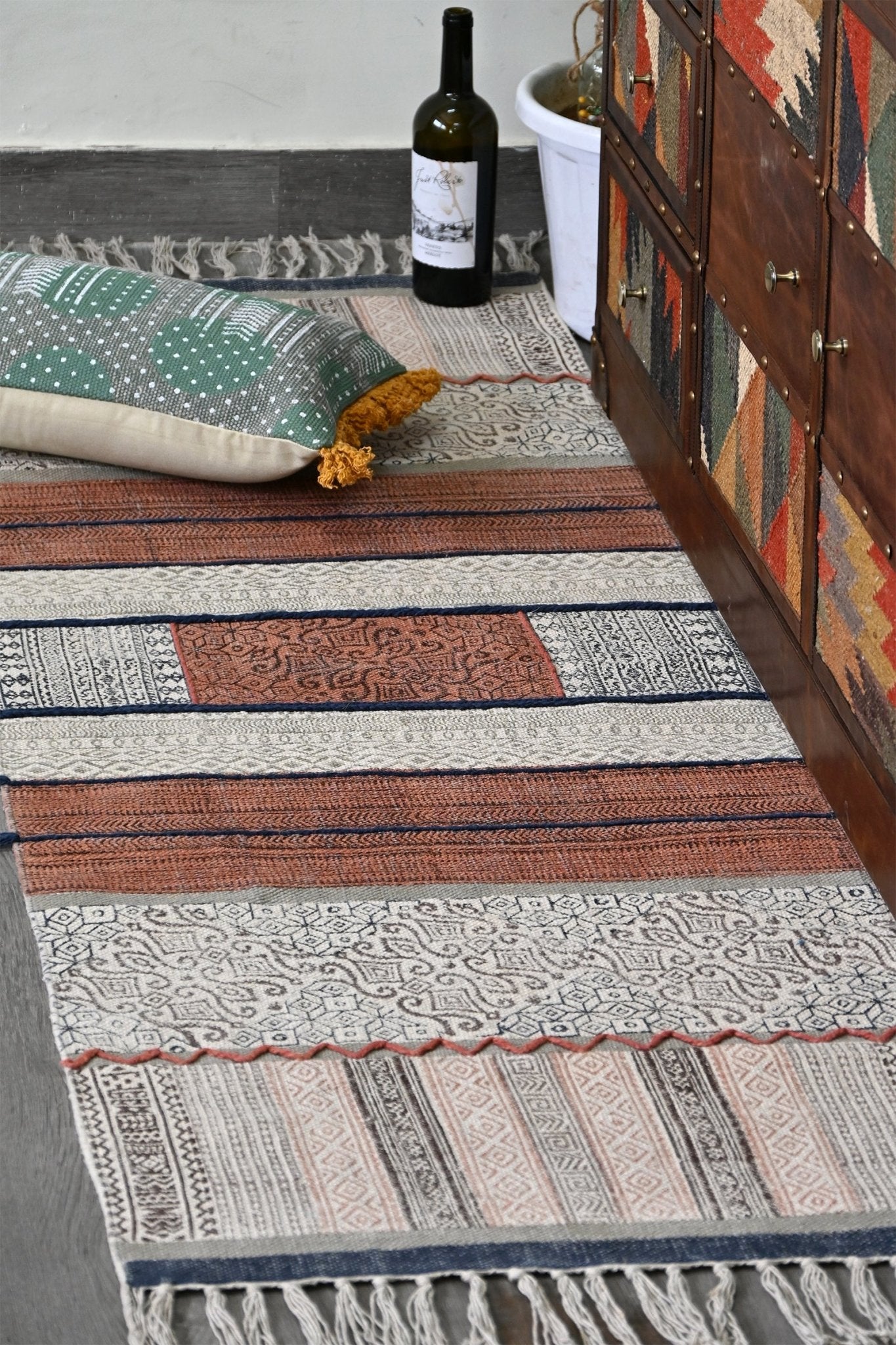AURORA - BLOCK PRINTED FLOOR RUNNER - ART AVENUE