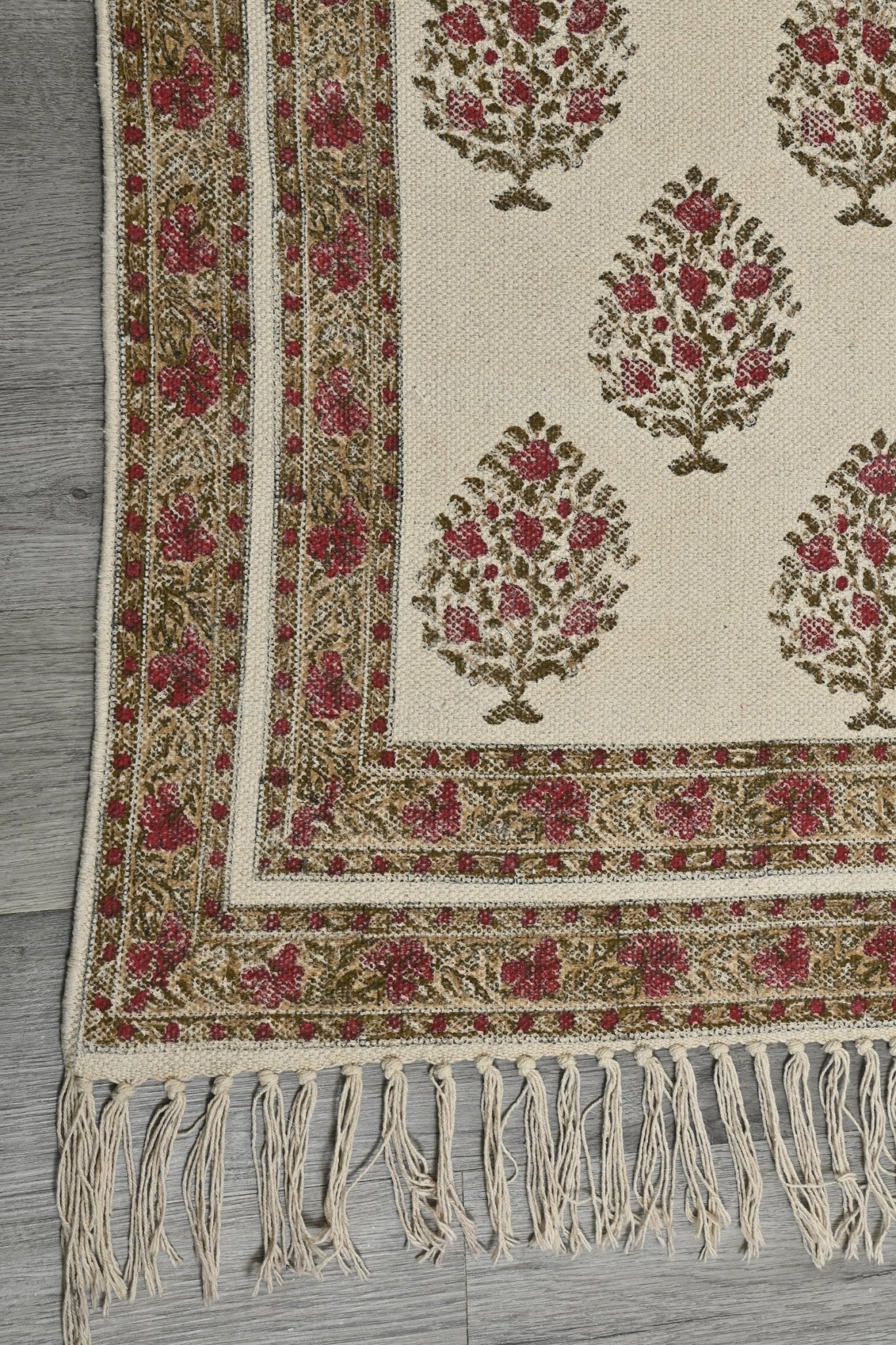 AUTUMN - BLOCK PRINTED RUG - ART AVENUE