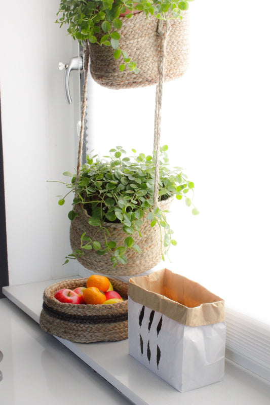 BELAY - HANGING JUTE BaSket - NATURAL - ART AVENUE