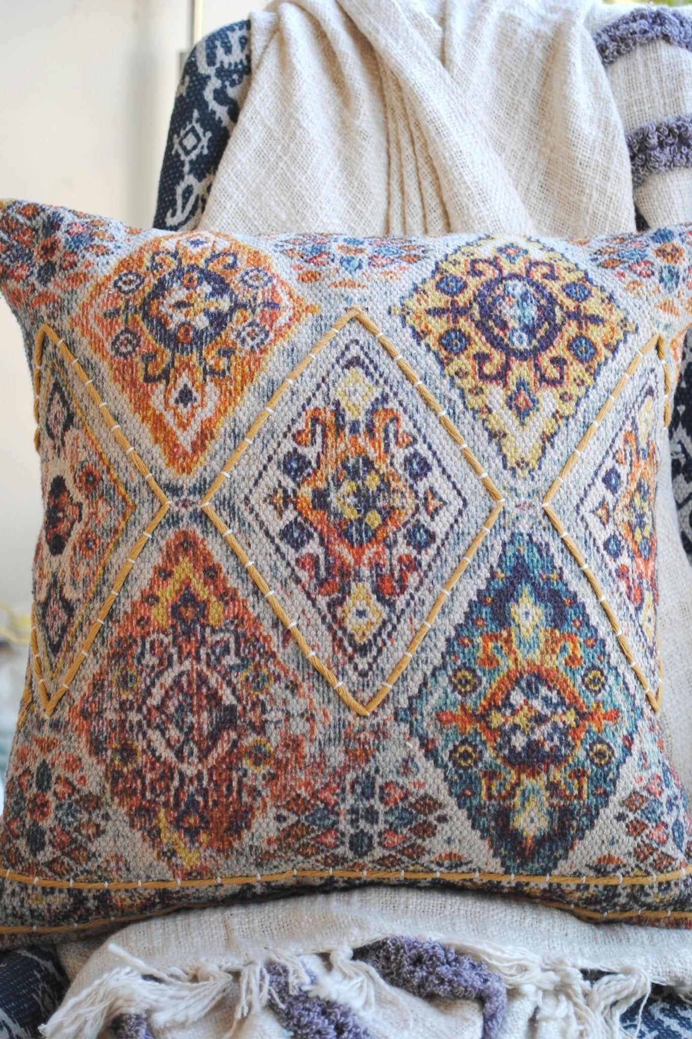 BENEBY - SQUARE CUSHION COVER - ART AVENUE