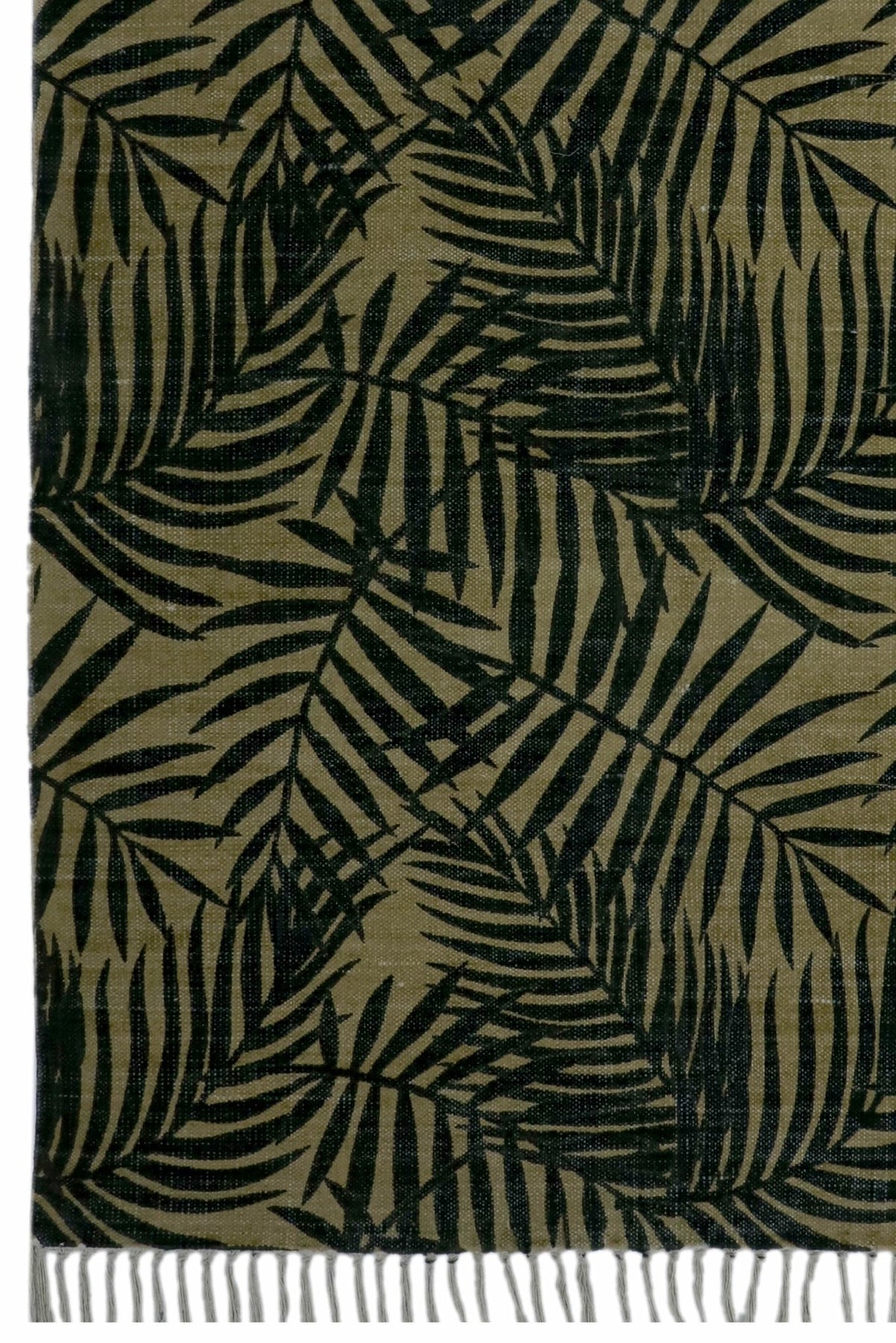 Bikaner block-printed rug room setting — Art Avenue India