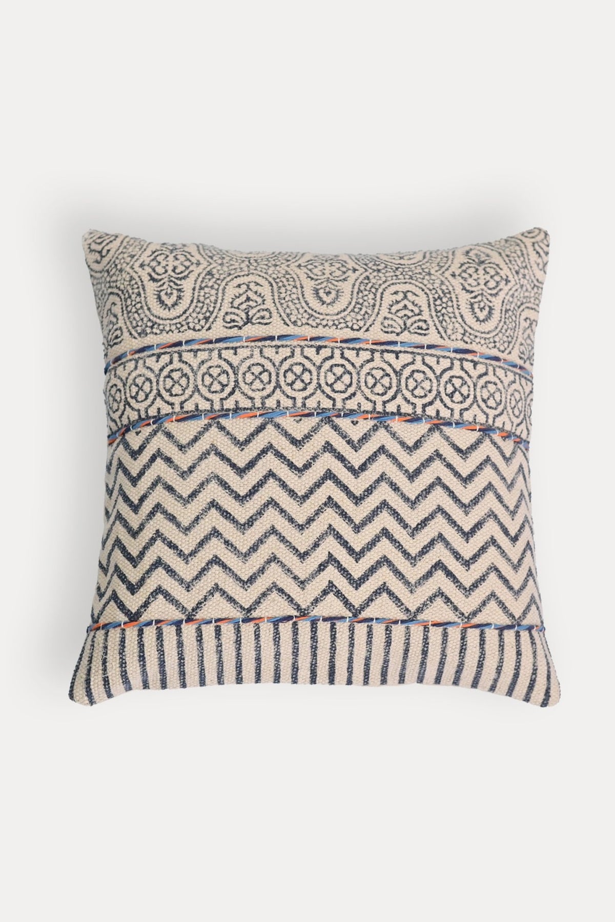 CLIFFORD - SQUARE CUSHION COVER - BLUE - ART AVENUE