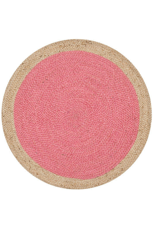 Croatia round braided jute rug — handmade in Jaipur