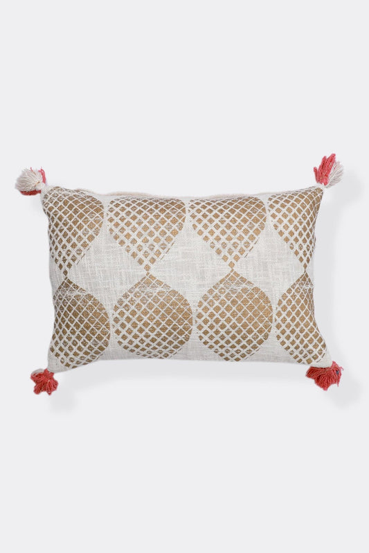 Dakota Block-Printed Lumbar Cushion Cover — Art Avenue