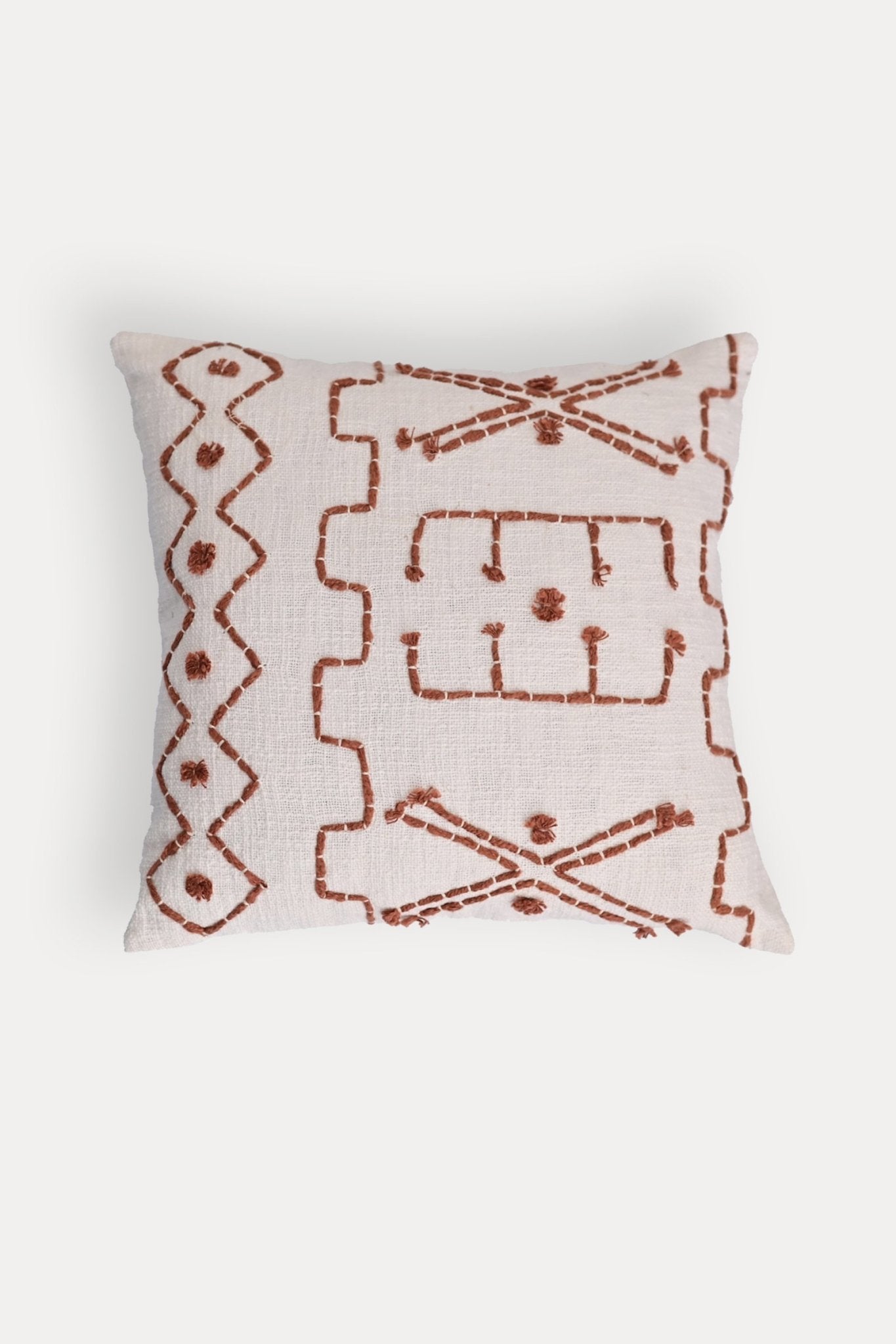 Dyed square cushion on sofa — Art Avenue