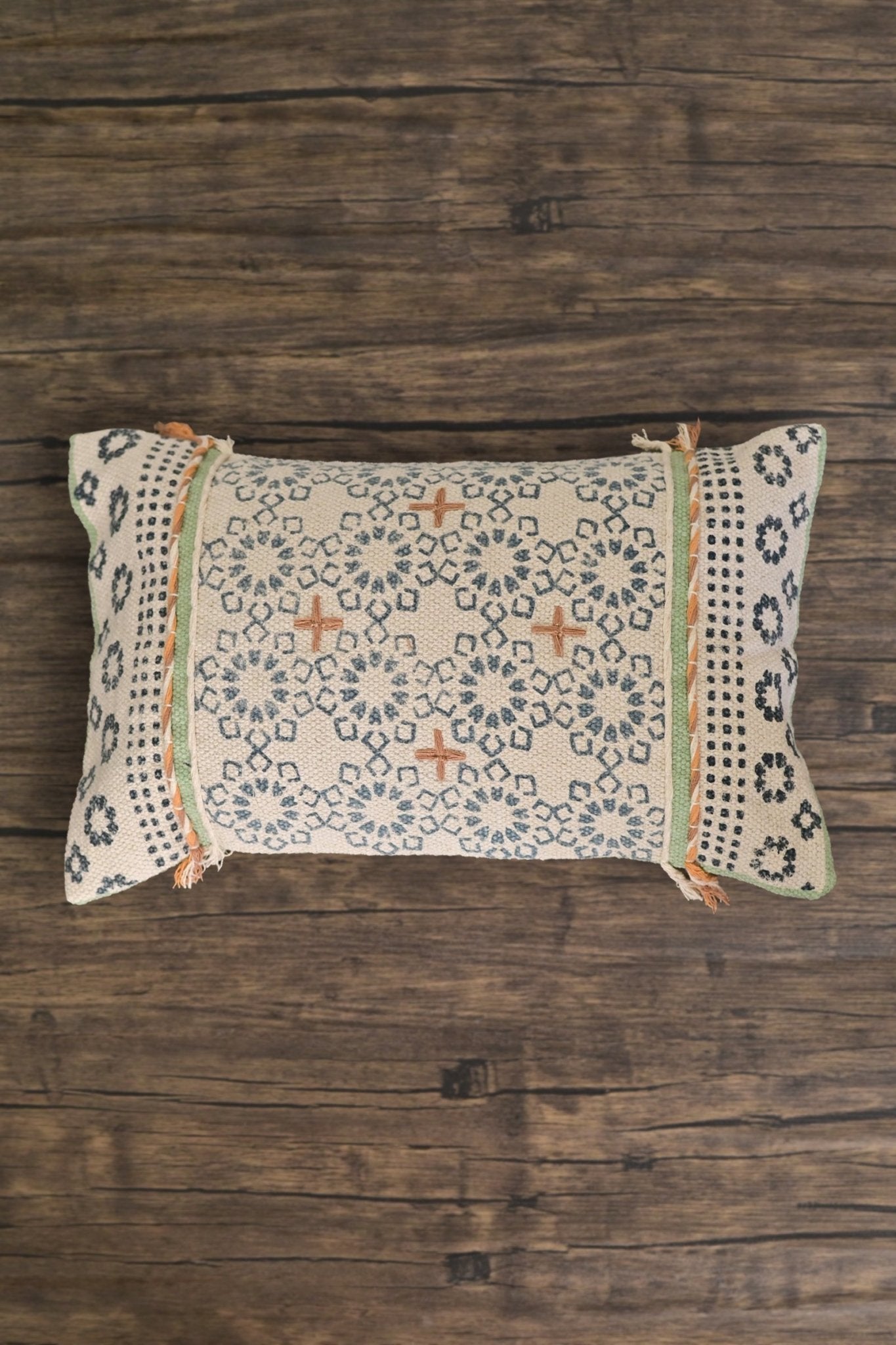 HAMBURG - LUMBAR CUSHION COVER - BLUE - ART AVENUE