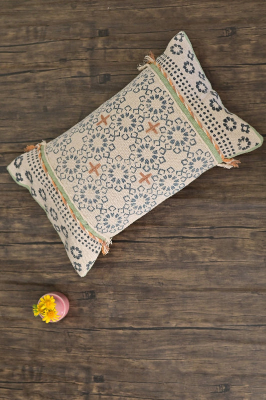 HAMBURG - LUMBAR CUSHION COVER - BLUE - ART AVENUE