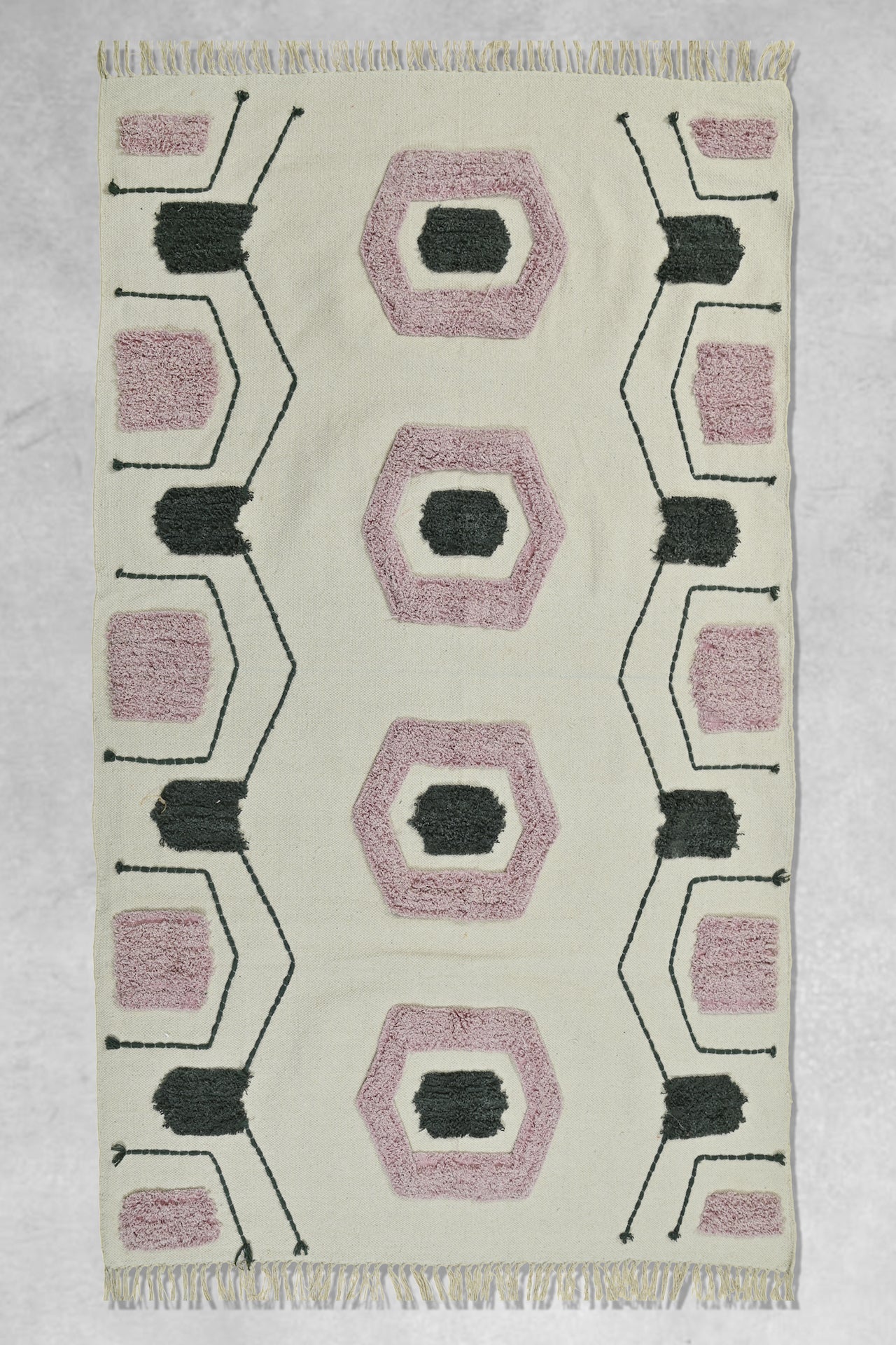 Klaus hand-embroidered rug — handmade in Jaipur