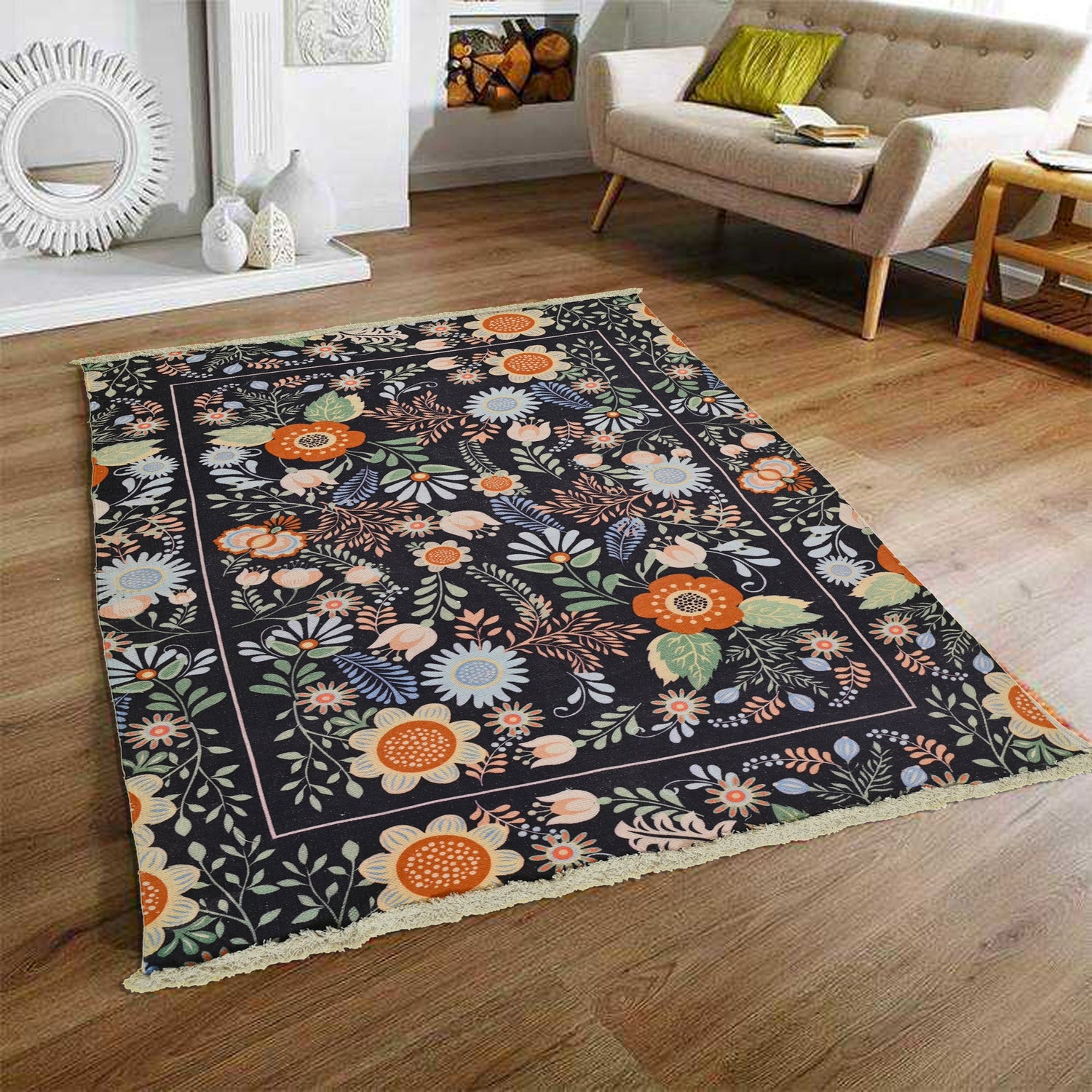 Laser cotton rug pattern — Art Avenue Jaipur
