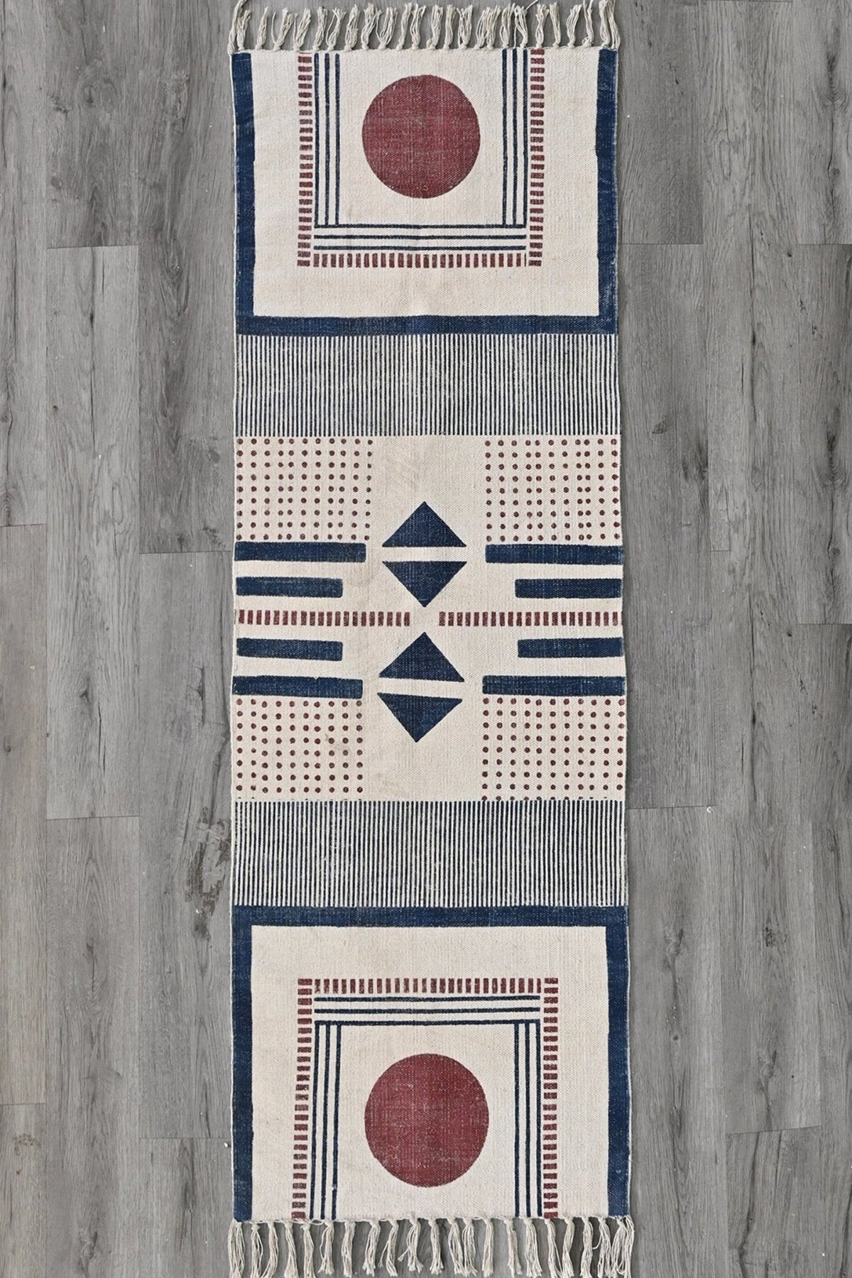 LYDIA - BLOCK PRINTED FLOOR RUNNER - ART AVENUE
