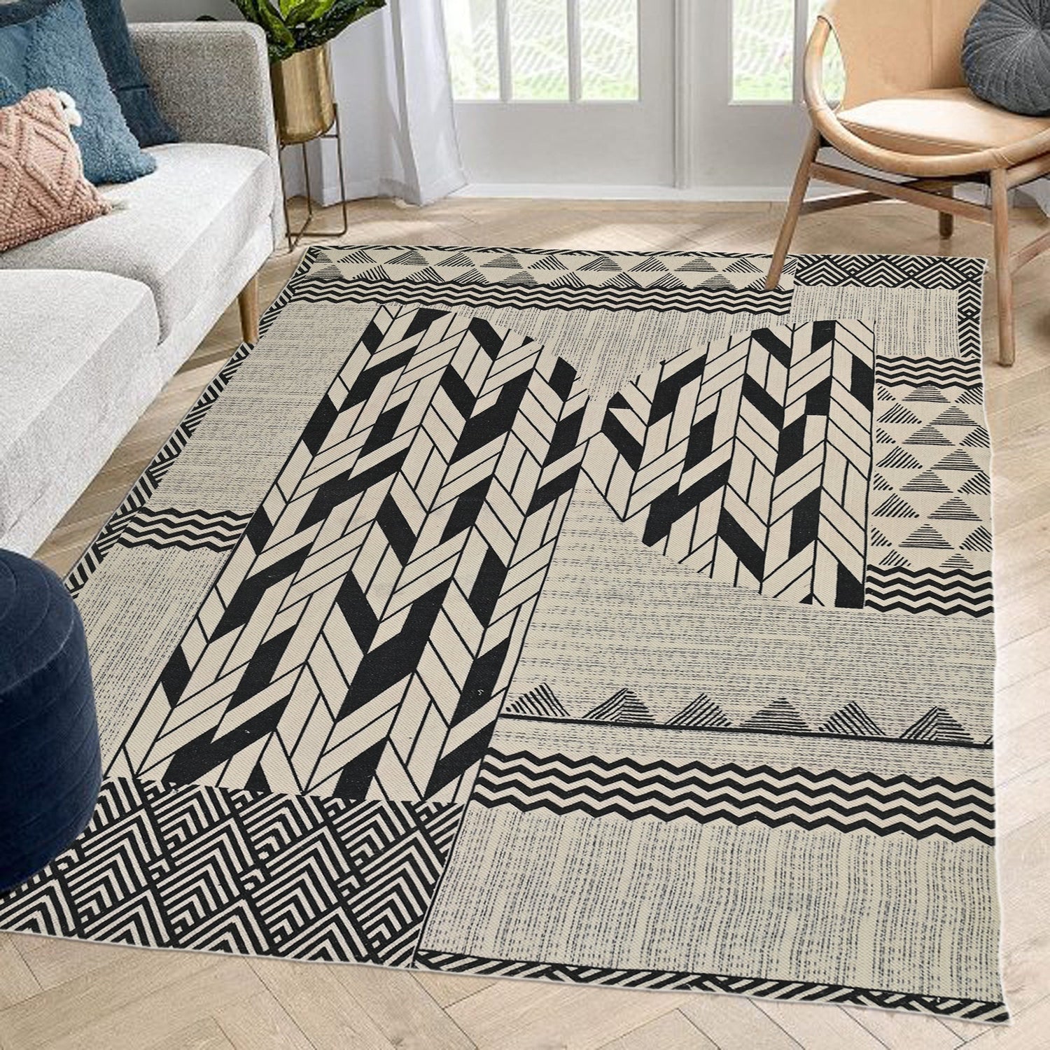 Nostoi cotton rug pattern — Art Avenue Jaipur