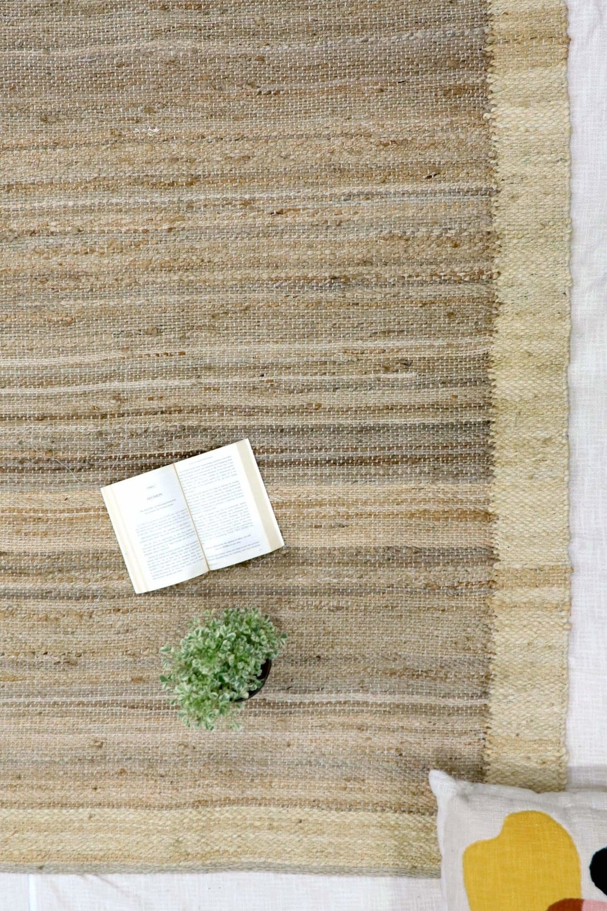 Sluber woven rug — brown texture — Art Avenue