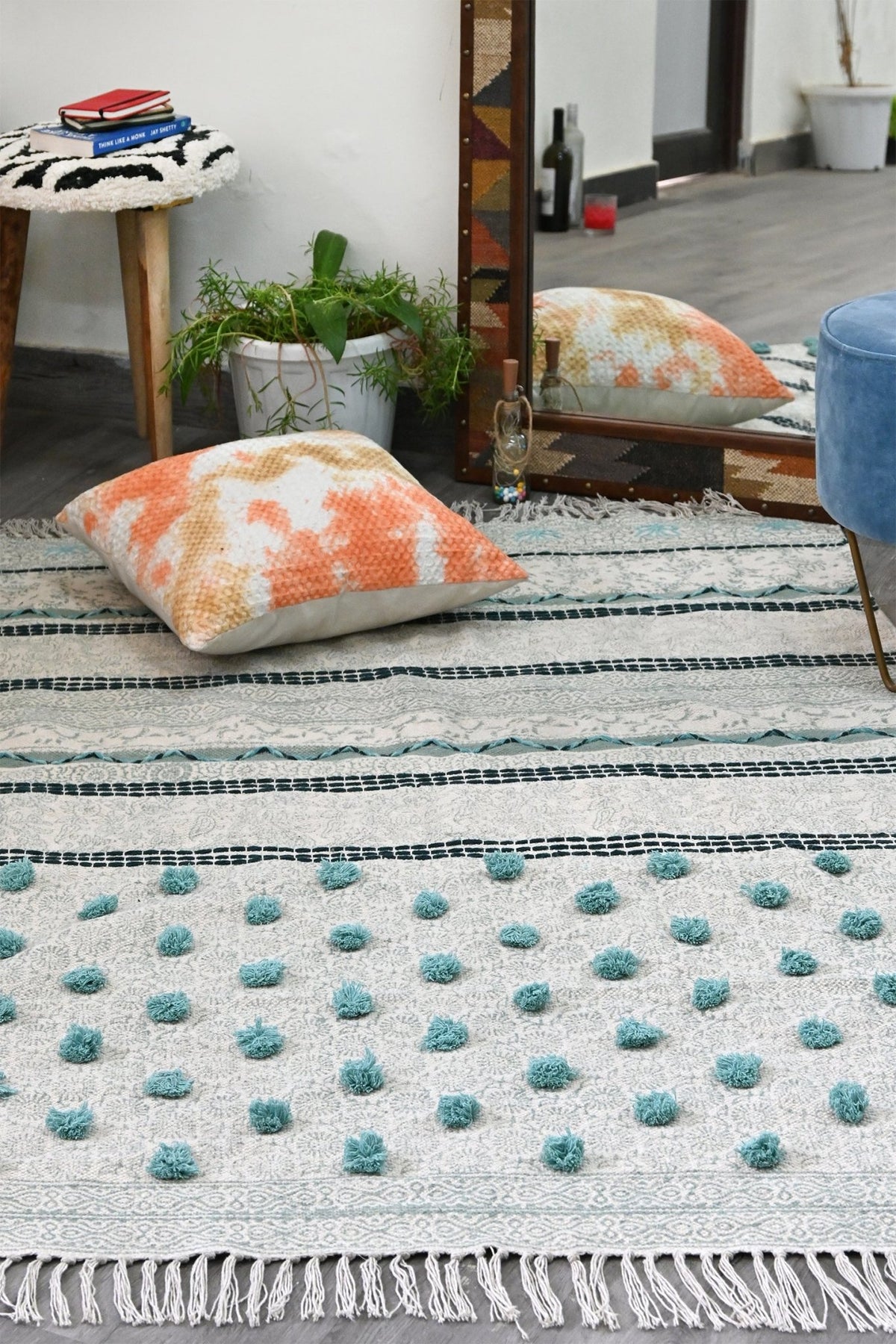 SPRINGFIELD - BLOCK PRINTED RUG - ART AVENUE