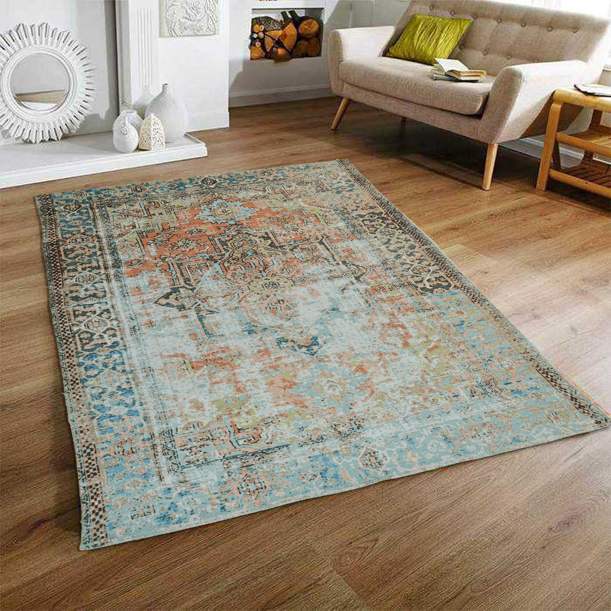 Stellar cotton rug pattern — Art Avenue Jaipur