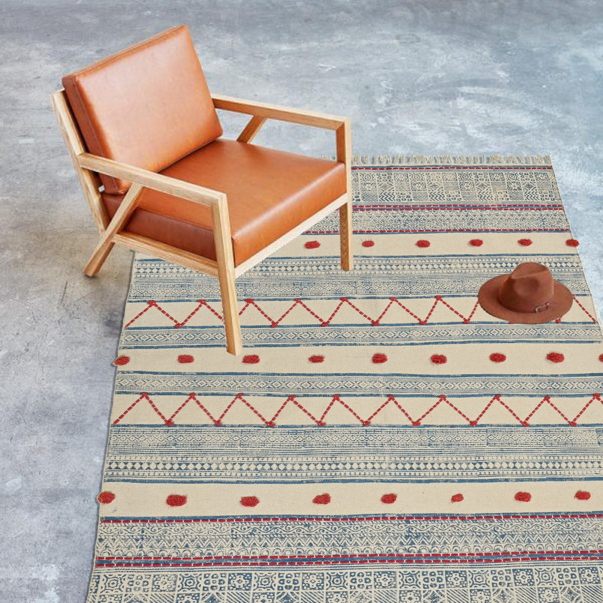 Title cotton rug pattern — Art Avenue Jaipur