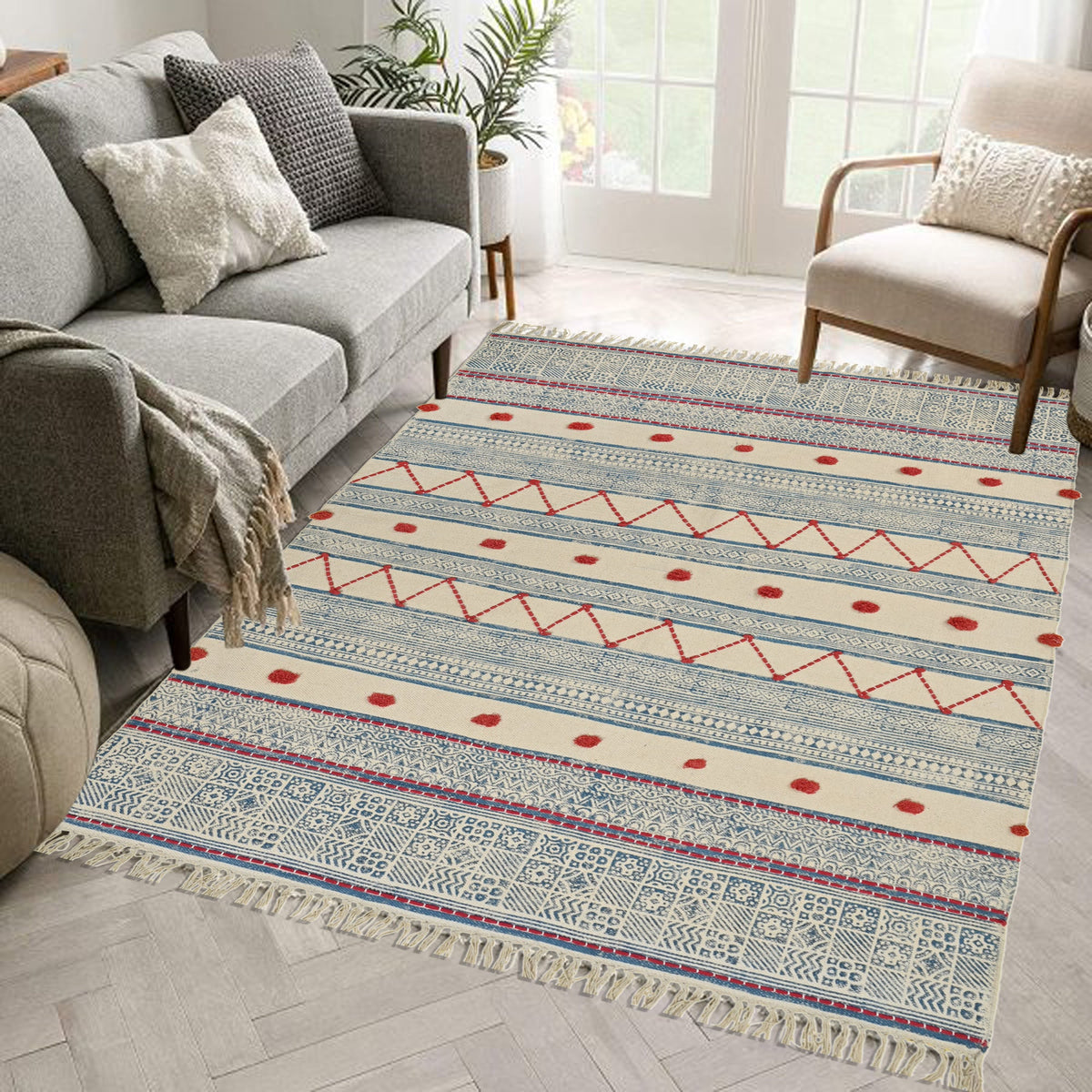 TITLE BLOCK PRINTED RUG - ART AVENUE