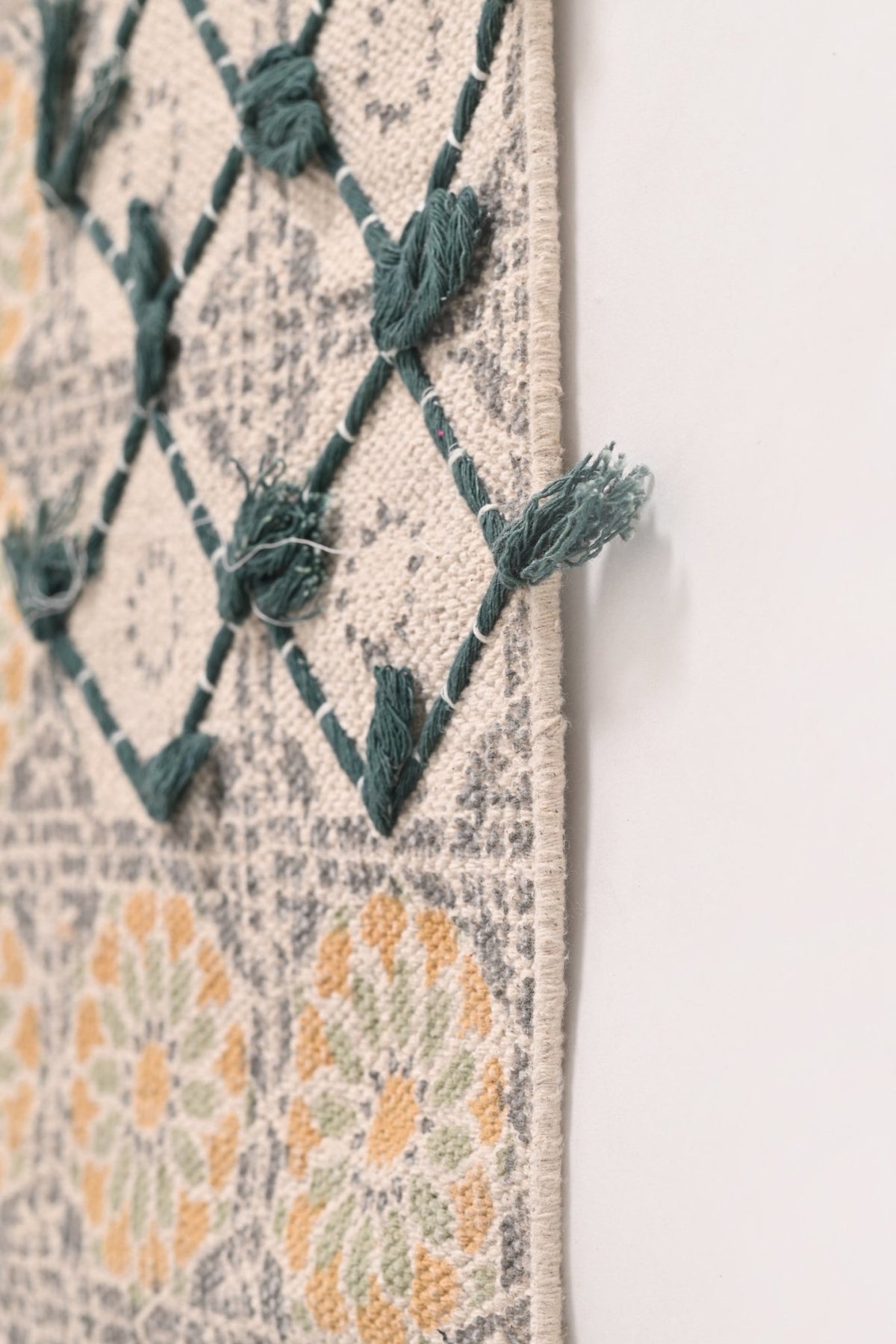 TOPHER -BLOCK PRINTED FLOOR RUNNER - YELLOW - ART AVENUE