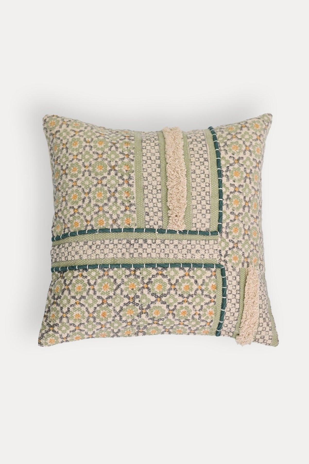 TURTLE - SQUARE CUSHION COVER - GREEN - ART AVENUE