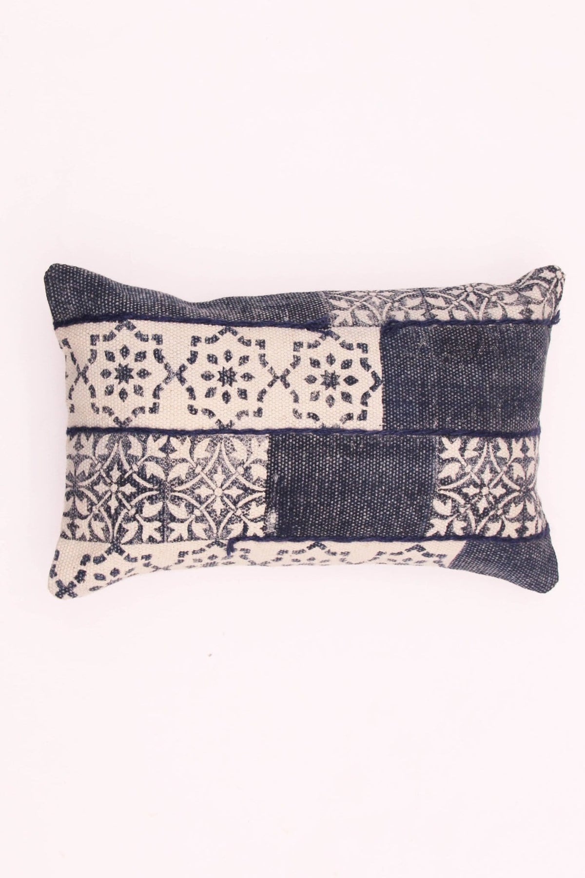 WARSAW - LUMBAR CUSHION COVER - NAVY BLUE - ART AVENUE